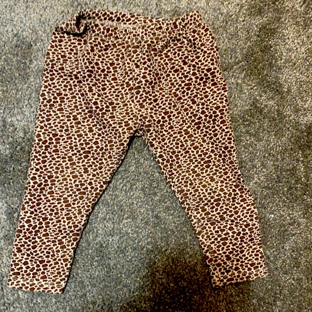 Zara Girls Leopard print leggings 18-24 months